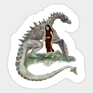 Dragonborn princess Sticker